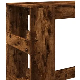 vidaXL Bartisch mit Regal 90 x 40 x 103,5 cm Braun