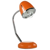 Licht-Erlebnisse Schreibtischlampe Retro Design flexibel Metall 36 cm Orange E27