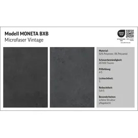 Home Affaire Boxspringbett HOME AFFAIRE "Cavan", grau (steel), L:220cm, Microfaser (100% Polyester), Komplettbetten, Boxspringbett, Eiche, inkl. Bettkasten & Topper, verschiedene Härtegrade (auch H4)