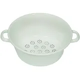 RIESS Gemüsesieb Ø 26 cm 11,5 cm Emaille weiß