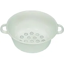 RIESS Gemüsesieb Ø 26 cm 11,5 cm Emaille weiß