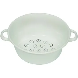 RIESS Gemüsesieb Ø 26 cm 11,5 cm Emaille weiß