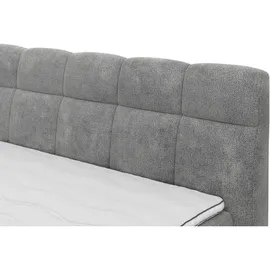 Uno Livetastic Boxspringbett, Beige, Textil, Buche, massiv, H2, 7-Zonen, Höhe ca. 20 cm, 160x200 cm, Fsc, gepolstertes Kopfteil, Topper durchgehend, Schlafzimmer, Betten, Doppelbetten