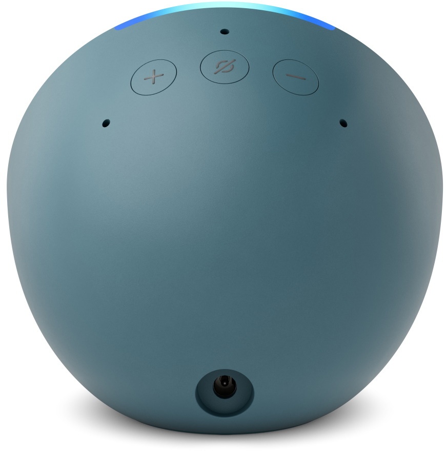 Amazon Echo Pop Blaugrün - Kompakter und smarter Bluetooth-Lautsprecher mit vollwertigem Klang und Alexa