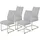 Hela Schwingstuhl Ines Mikrofaser grau 4er Set
