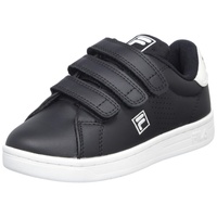 Fila Crosscourt 2 NT Velcro Kids Sneaker, Black-White, 30 EU