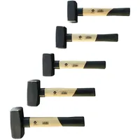 Vago-Tools 5 tlg Set Fäustelhammer 800/1000/1250/1500/2000 g Hammer Fäustel