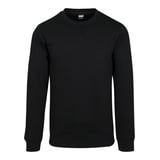 URBAN CLASSICS Basic Terry Crew in Schwarz, Größe 5XL