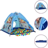 vidaXL Spielzelt für Kinder Blau 120x120x90 cm