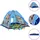 vidaXL Spielzelt für Kinder Blau 120x120x90 cm