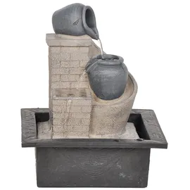 Dehner Polyresin-Zimmerbrunnen Tatil grau/beige