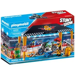 PLAYMOBIL Stuntshow: Stuntshow Werkstattzelt