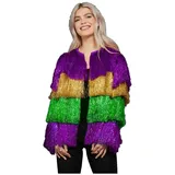 Smiffys Lametta Mardi Gras Jacke Herren M