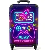 noboringsuitcases 55 cm 4-Rollen Cabin 36 l / 55 cm / lila/neon