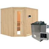 Karibu Malin inkl. 9 kW Ofen + ext. Steuerung