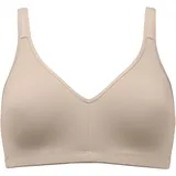 NATURANA Bügelloser BH "Elasticup", Damen, Gr. 100, Cup B/C/D, beige (light beige), Obermaterial: 84% Polyamid, 16% Elasthan, unifarben, Basic, bequem, BHs, vorgeformte Cups, breite Träger, ohne Bügel, bequem, basic