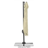 Schneider Schirme Rhodos Junior 270 x 270 cm natur inkl. Plattenständer und Schutzhülle