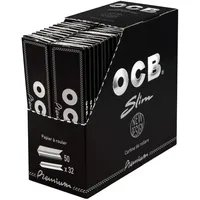 OCB KS Schwarz Premium Slim 50 Hefte je 32 Blatt + Jointhülle