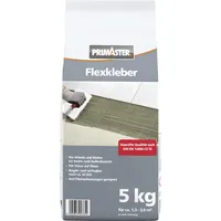 Primaster Flexkleber 5 kg grau Fliesenkleber für Wand- & Bodenfliesen Innen & Außen