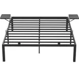 VASAGLE Doppelbett 160 x 200 cm schwarz