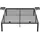 VASAGLE Doppelbett 160 x 200 cm schwarz
