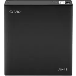 Savio AK-43 optical disc External Slim drive DVD±R/RW CD±R/RW Black, Schwarz, Vo
