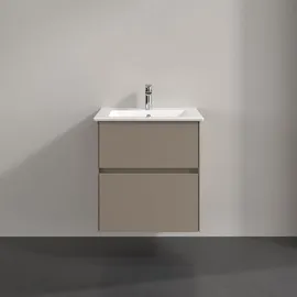 Villeroy & Boch Waschtischunterschrank 2 Auszüge 56,1 x 61 x 48 cm Taupe