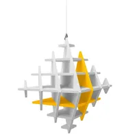 Platino24 Wandpaneel CUBO Gelb 2 St. 40 x 40