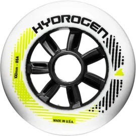 Rollerblade HYDROGEN 100/85A, 8 Inline Skate Rollen, Ersatzräder, Unisex, Weiss, 100mm/85A