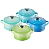 Le Creuset Mini Cocotte 0,2 l Meeresbrise 4 St.