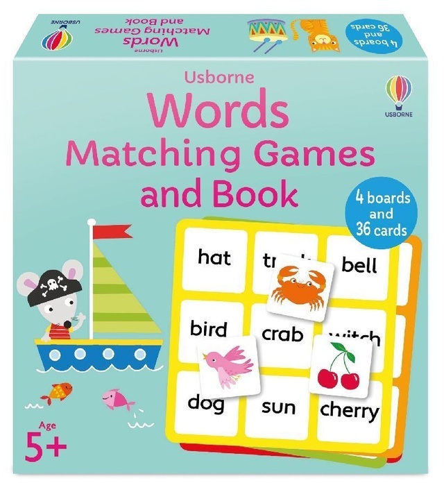 Usborne Publishing - Words Matching Games and Book
