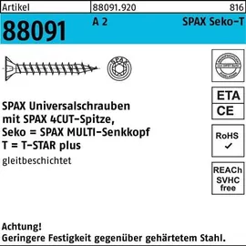 SPAX Schraube 6 x 50 mm 100 Stück