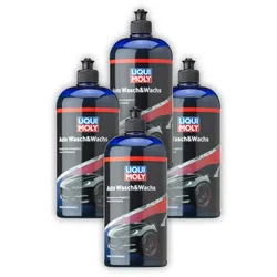 4x 1L LIQUI MOLY 1542 Pflegemittel Auto Wasch&Wachs Lackpolitur 1 Liter Lack