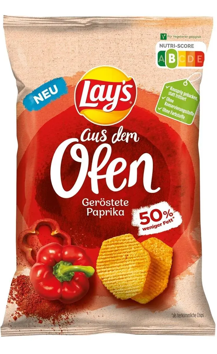 Lay's aus dem Ofen Geröstete Paprika 100g Preishit MHD 19.01.2025