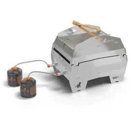 Skotti Windschutz Ø 30 cm Edelstahl grau