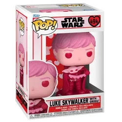 Funko - POP! - Star Wars - Luke Skywalker with Grogu Valentine Vinyl