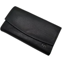 myledershop Kellner Geldbörse Unisex schwarz