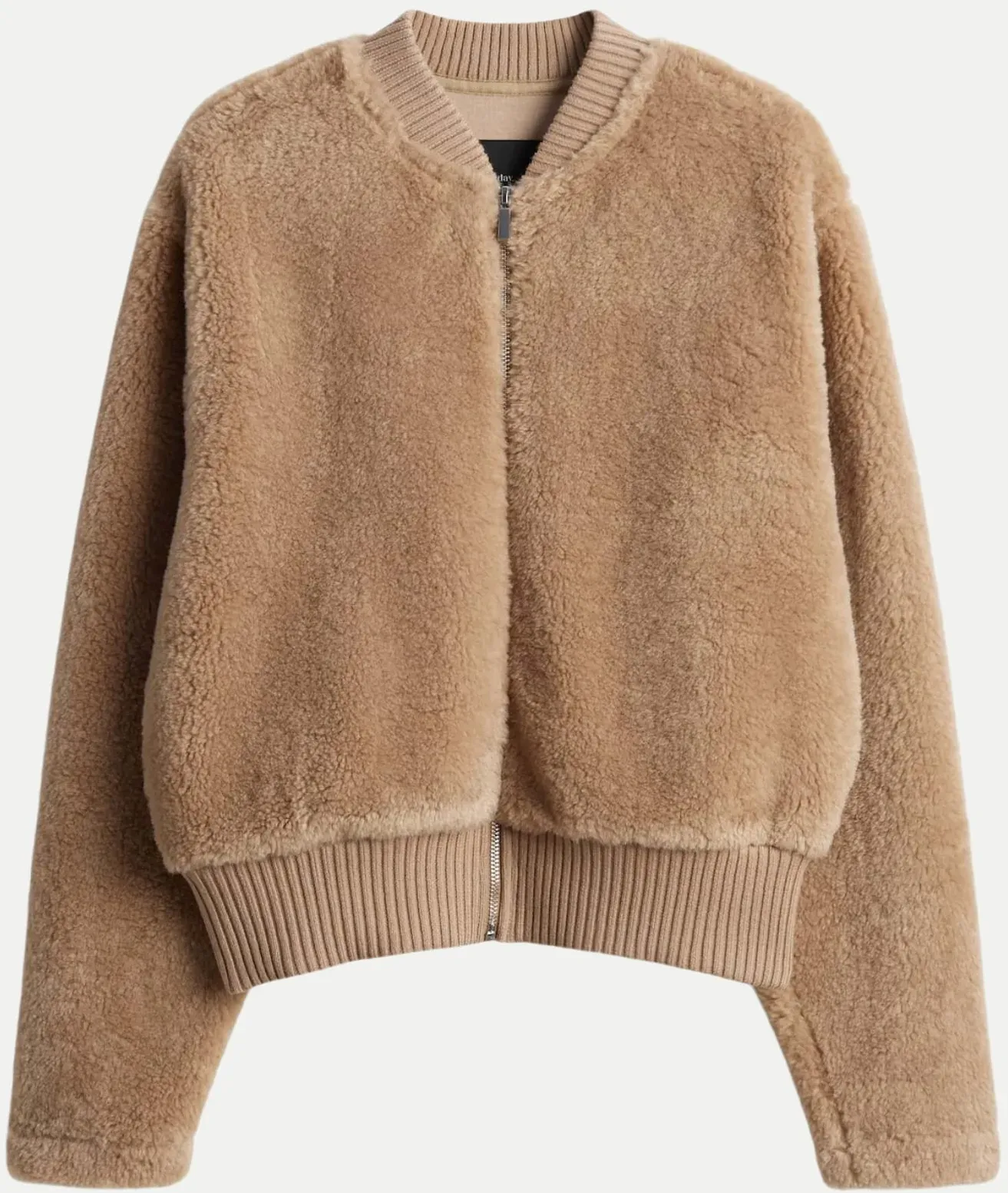 Teddy-Strickjacke Ufurry Beige 42