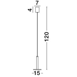 Nova Luce Palencia 1-flg. 11 W Durchmesser 60 cm gold