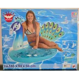 Happy People Schwimmtier Pfau mit Federn 145x94x94cm
