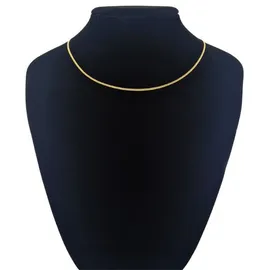 Adelia's Adeliás 925 Silber Flach Panzer Halskette Ø 1,8 mm in vergoldet | Gr.: 36 cm