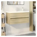 vidaXL Badmöbel-Set Modell 3 2-tlg. Eiche