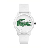 Lacoste Analog Quarzuhr für Damen mit Weisses Silikonarmband - 2001097