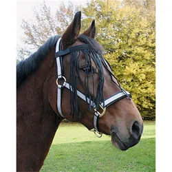 Fliegenfransen für Pferde und Ponys, Fliegenschutz - schwarz, Pony (Gr.1)