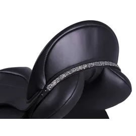 QHP Sattelschmuck Jewel Lupine WB Schwarz/Silber