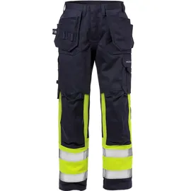 Fristads Flame High Vis Handwerkerhose Kl. 1 2586 FLAM warnschutz-gelb/marine