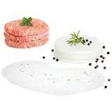 Gourmeo GOURMEO® Burger Papier/Blatt Backpapier für Burgerpresse Ø 13 cm 1000 STK. – Antihaft Backpapier/Trennpapier für perfekte Hamburger, Cheeseburger – zum Grillen