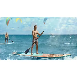 Neo-Sport Stand Up Paddle Board 350 x 81 x 15 cm Blau/Braun