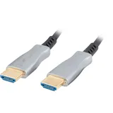LANBERG HDMI-Kabel 20 m Schwarz/Silber