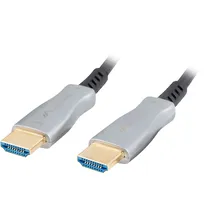 LANBERG HDMI-Kabel 20 m Schwarz/Silber